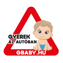 Gyerek az autóban autós matrica (fiú)
