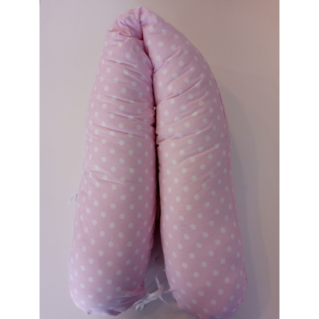 Pihe-puha szoptatós párna rózsaszín pöttyös
